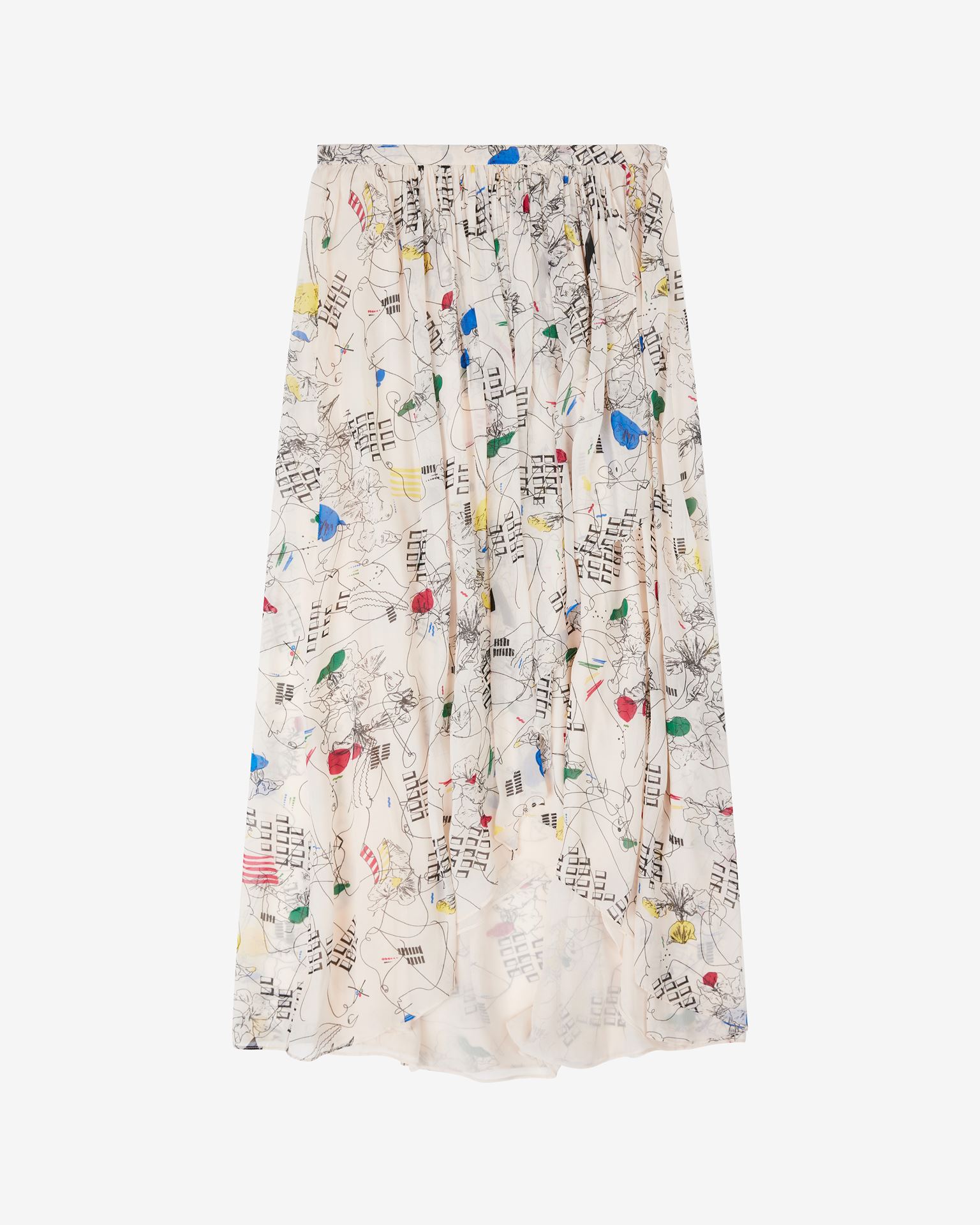 Isabel Marant Étoile Deneza Printed Maxi Skirt In Multicolor