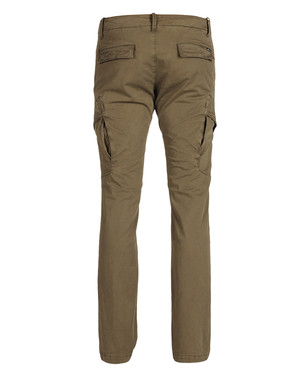 Khaki Mid Rise Utility Skinny Cargo Trousers  New Look