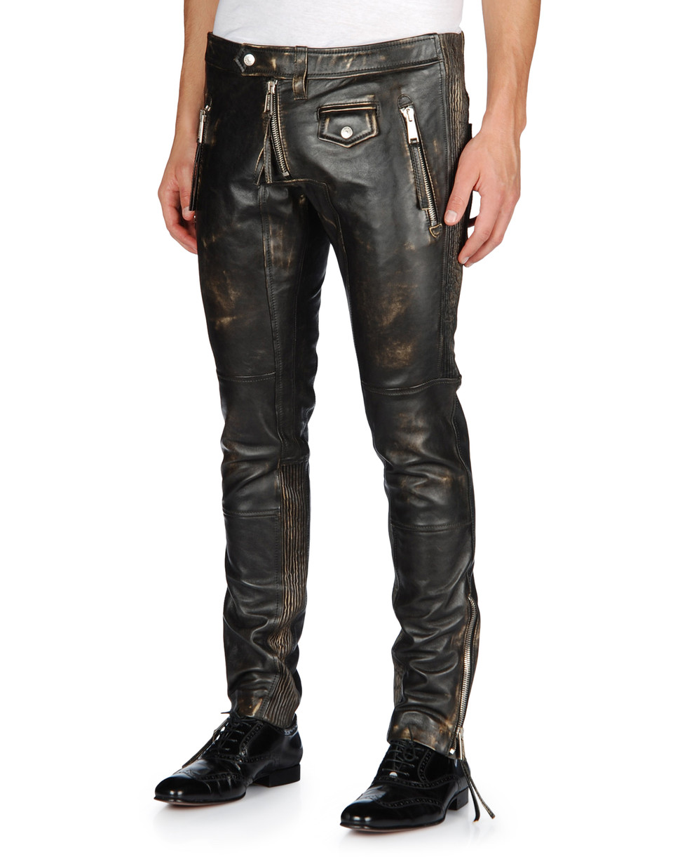 Dsquared2 - Leather Pants for Men | Official Store