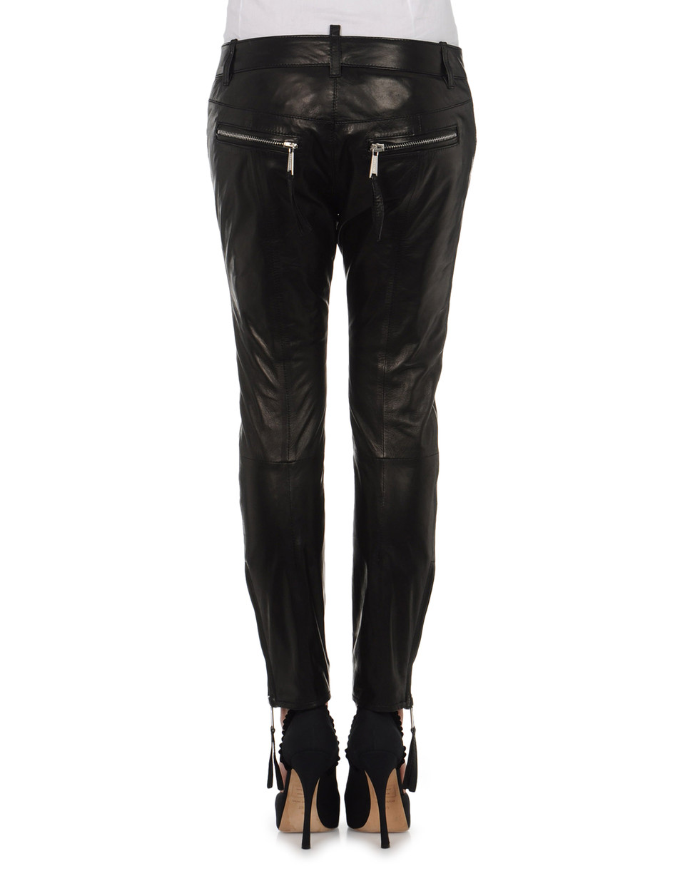 Dsquared2, Leather Pants Women - Dsquared2 Online Store
