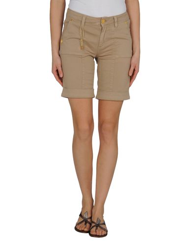 Woman Shorts & Bermuda Shorts Sand Size 6 Cotton, Elastane