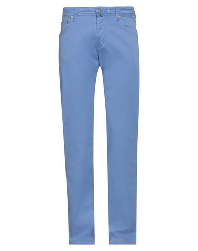 Jacob Cohёn Man Pants Light Blue Size 31 Cotton, Elastane