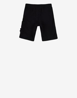 stone island sweat shorts black