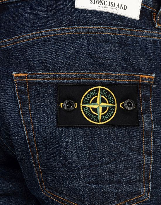 stone island logo patch track pants