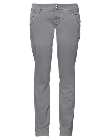 Woman Pants Grey Size 31 Cotton, Elastane