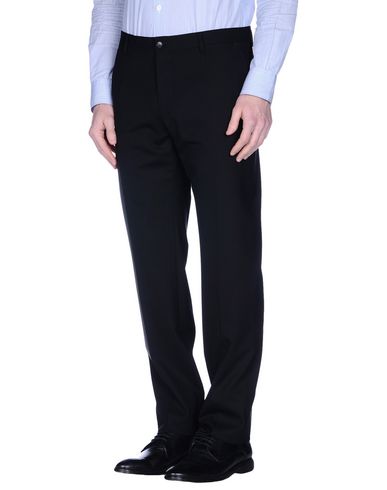 Shop Dolce & Gabbana Man Pants Black Size 30 Virgin Wool, Lycra