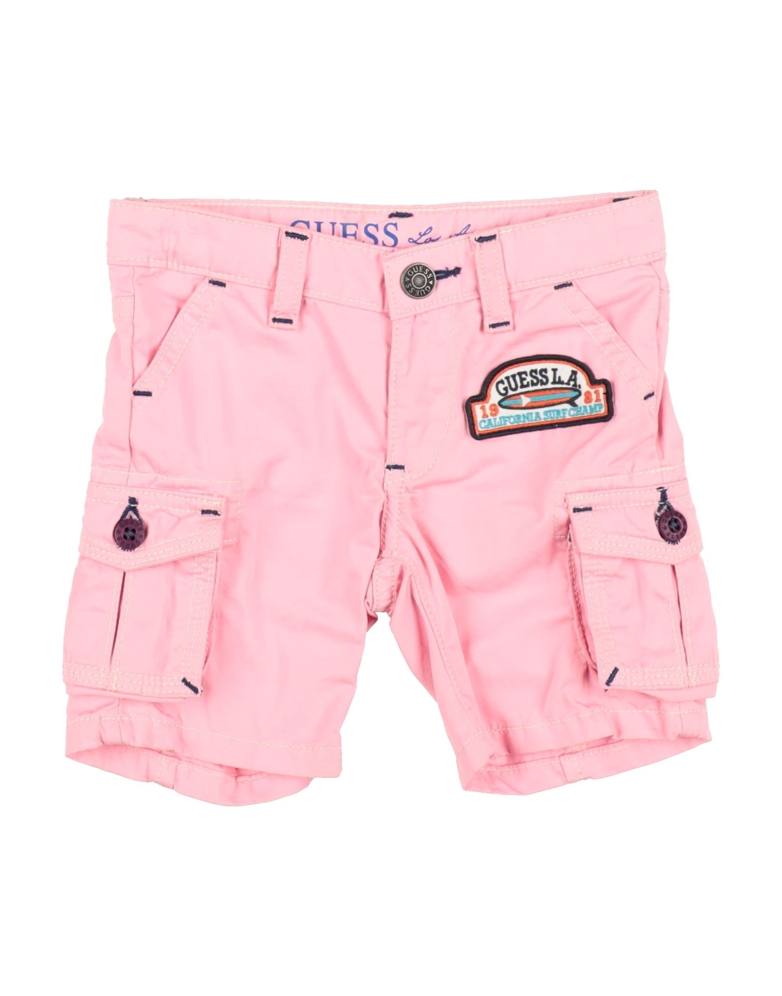 Guess Kids'  Newborn Girl Shorts & Bermuda Shorts Pink Size 3 Cotton