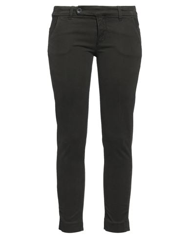 True Nyc Woman Pants Dark Green Size 25 Cotton, Elastane In Green