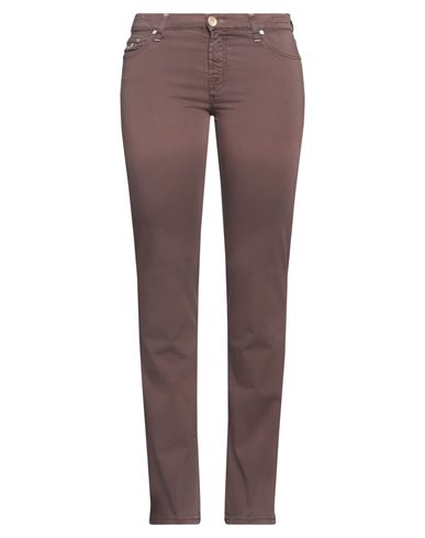 Shop Jacob Cohёn Woman Pants Dark Brown Size 27 Cotton, Elastane