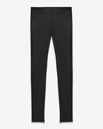 SAINT LAURENT Skinny fit D Mid Waist Leggings in Black Leather f