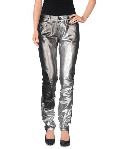 Woman Jeans Silver Size 26 Cotton