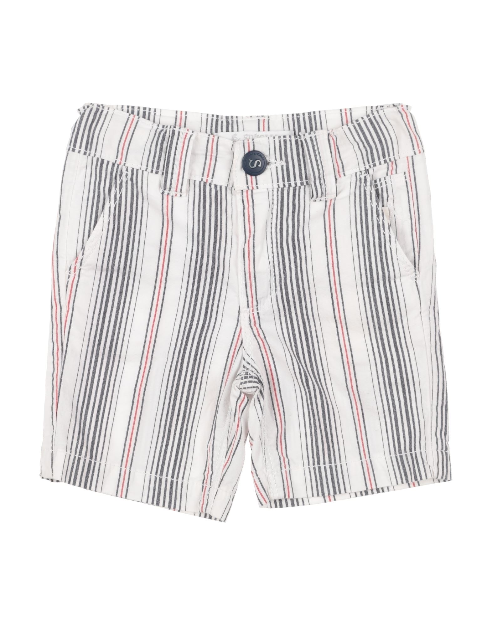 Siviglia Kids'  Newborn Boy Shorts & Bermuda Shorts White Size 3 Cotton, Lycra