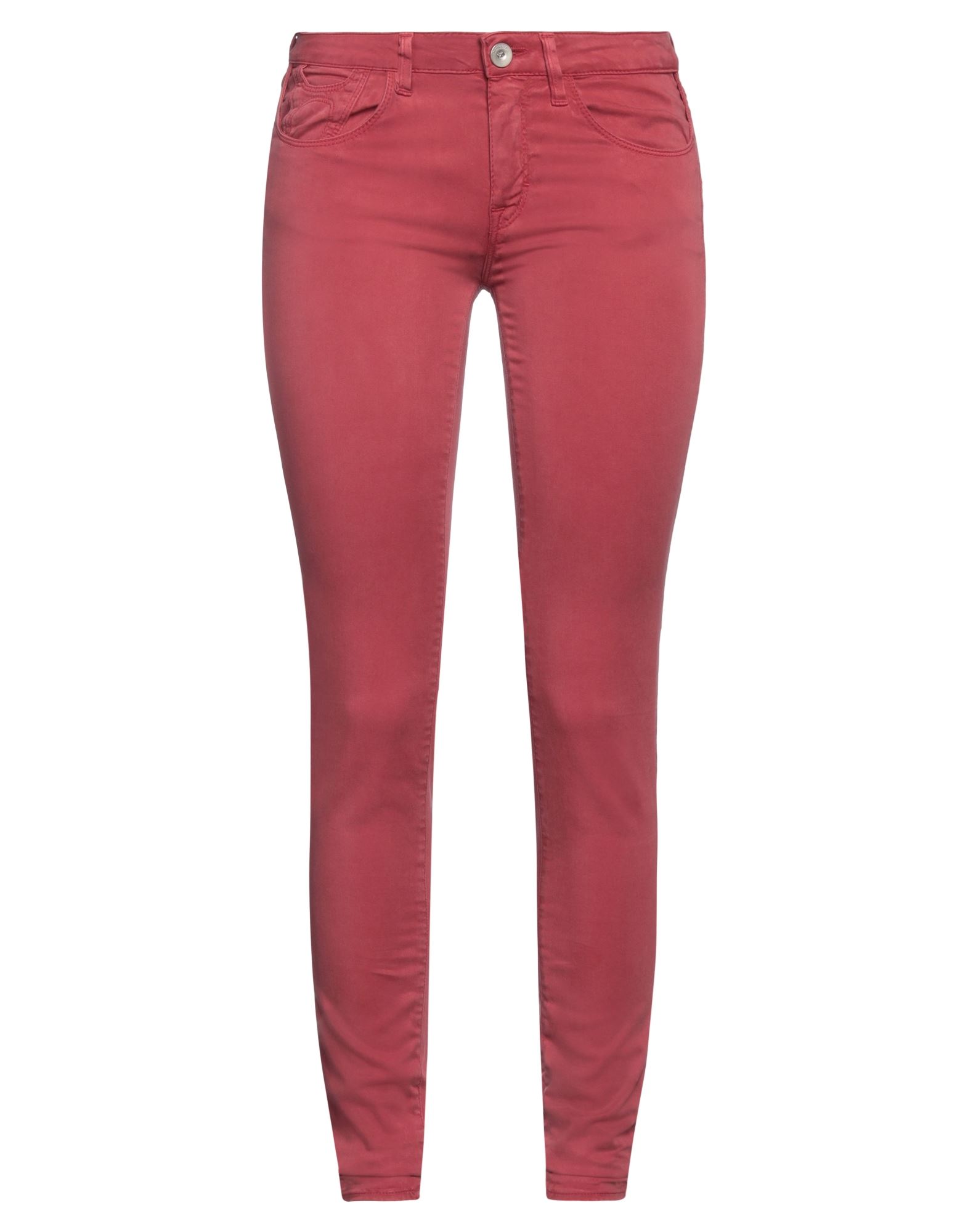 Shop Haikure Woman Pants Garnet Size 28 Tencel, Cotton, Elastane In Red