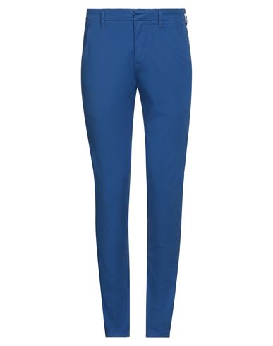 Dondup Man Pants Blue Size 36 Cotton, Elastane