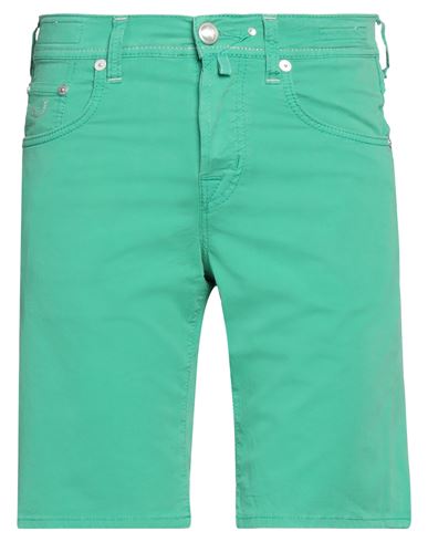 Shop Jacob Cohёn Man Shorts & Bermuda Shorts Light Green Size 30 Cotton, Elastane