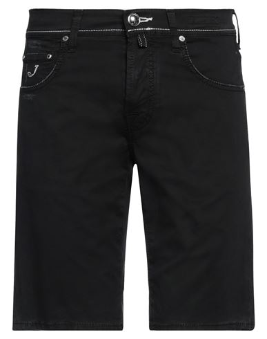 Shop Jacob Cohёn Man Shorts & Bermuda Shorts Black Size 31 Cotton, Elastane