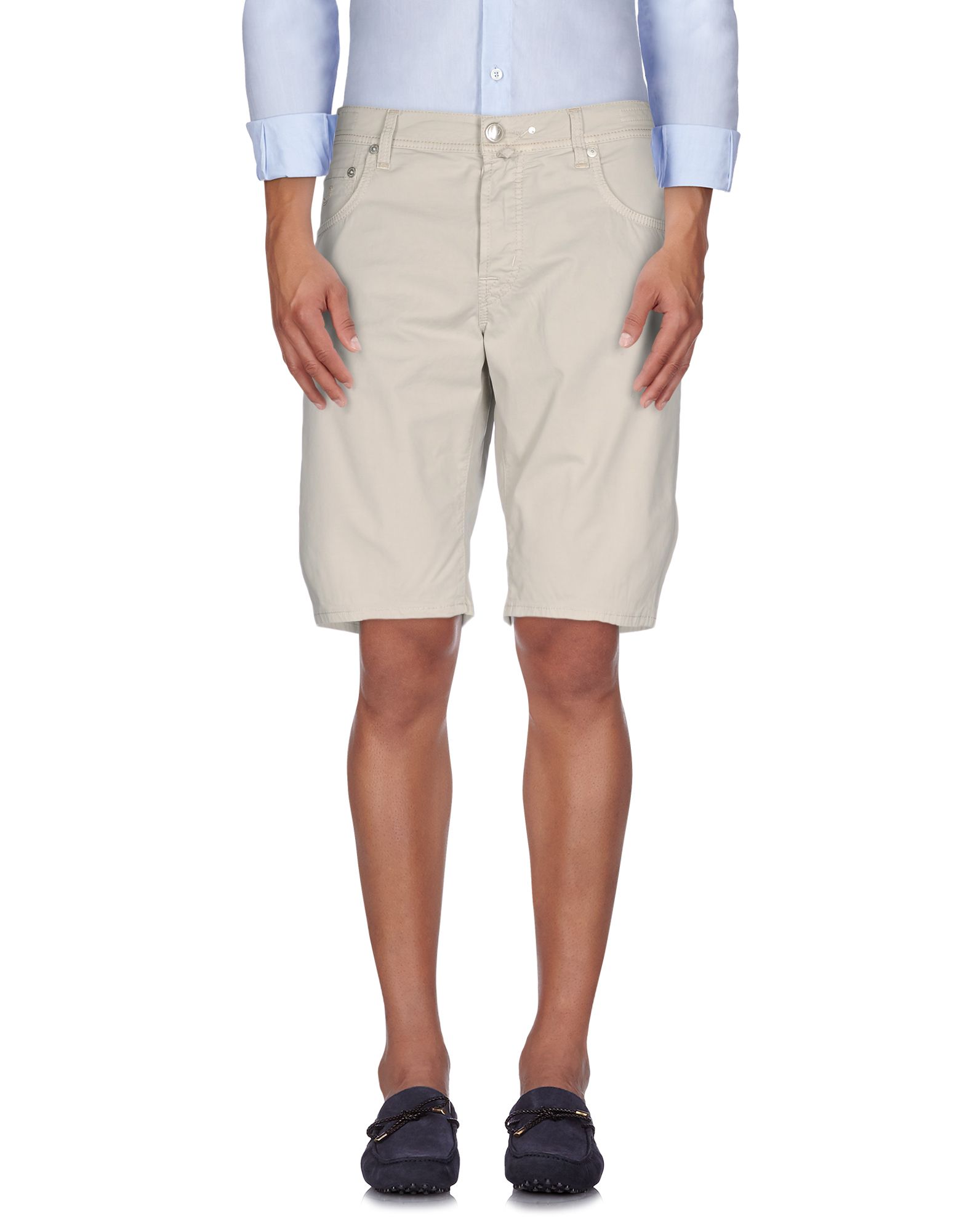Shop Jacob Cohёn Man Shorts & Bermuda Shorts Beige Size 29 Cotton, Elastane