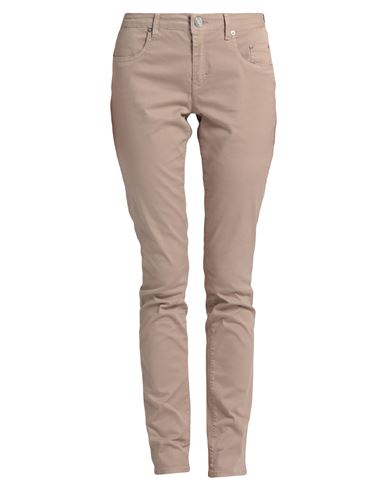 Woman Pants Camel Size 28 Cotton, Elastane