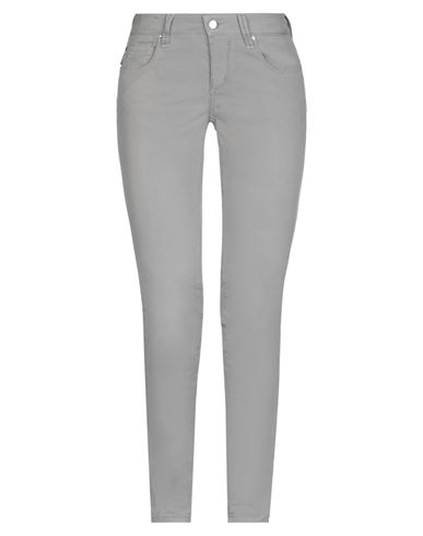 Woman Pants Grey Size 27 Cotton, Elastane