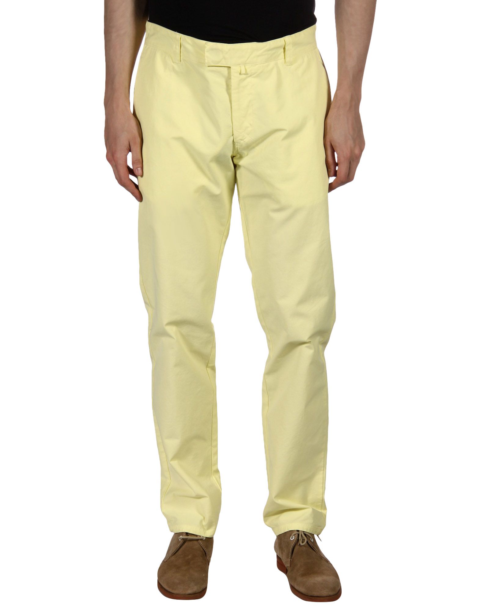 casual pants in yellow