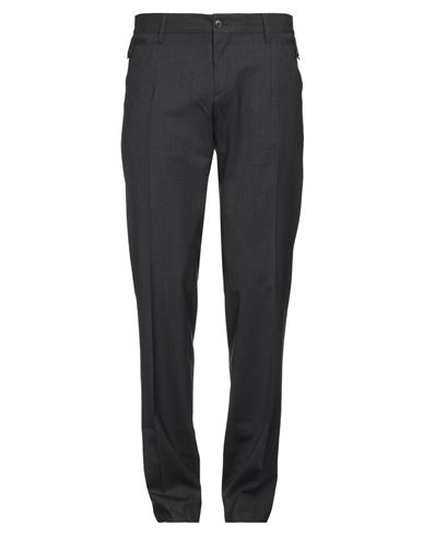 Dolce & Gabbana Man Pants Steel Grey Size 28 Wool, Cotton