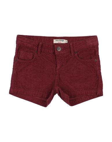 Nice Things Mini Babies'  Toddler Girl Shorts & Bermuda Shorts Brick Red Size 6 Cotton, Elastane