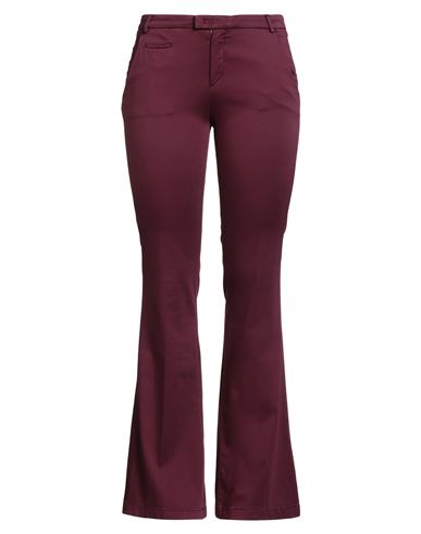 Jacob Cohёn Woman Pants Garnet Size 32 Cotton, Viscose, Polyester, Elastane In Burgundy