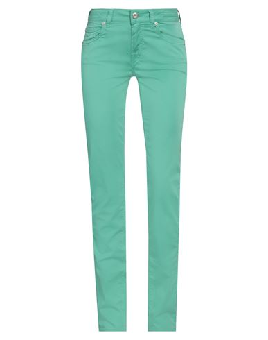 Jacob Cohёn Woman Pants Green Size 25 Cotton, Elastane In Green
