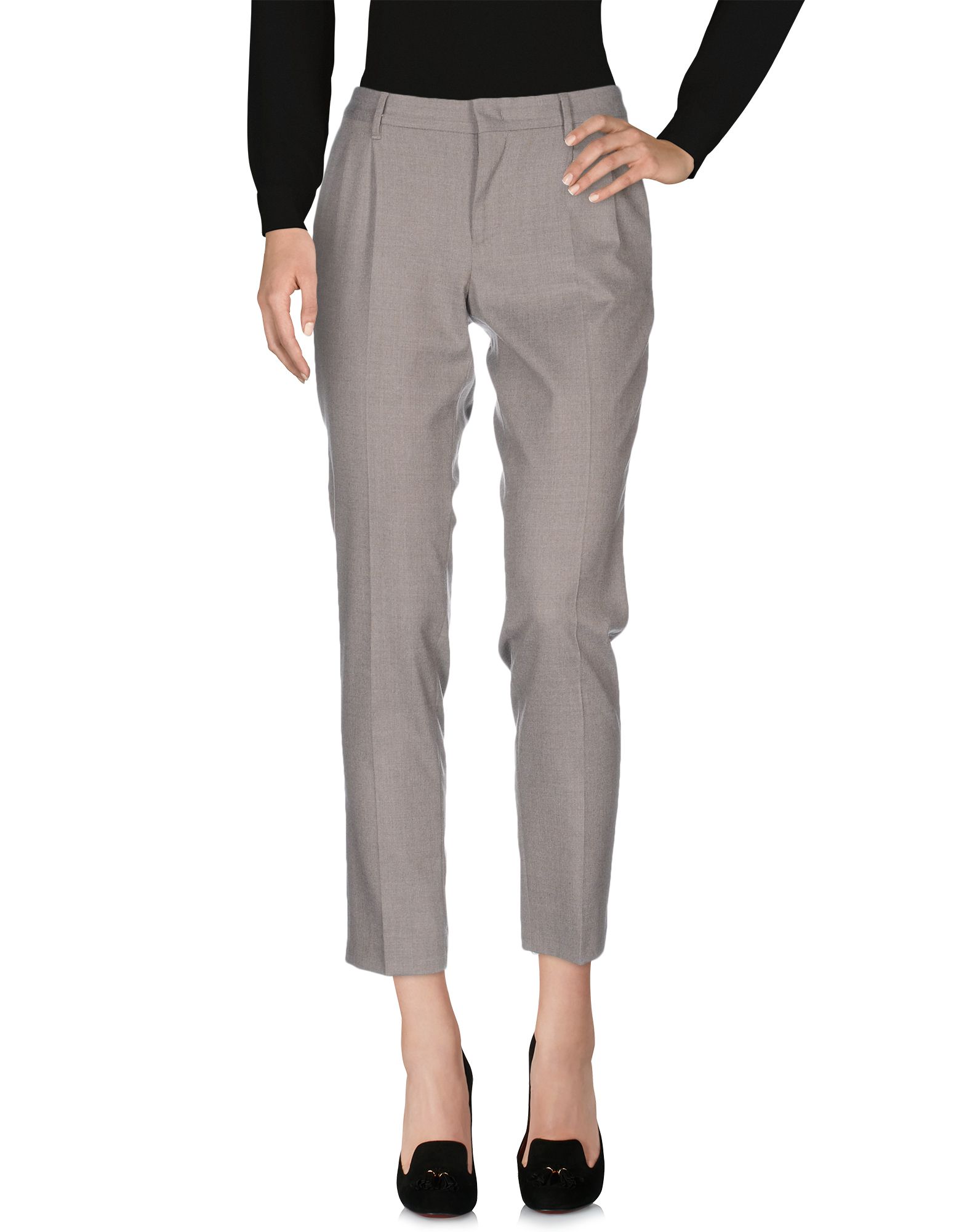 Pt0w Casual Pants In Dove Grey