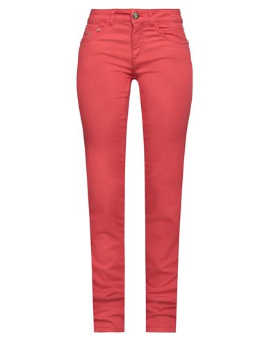 Marani Jeans Woman Pants Red Size 4 Cotton, Polyamide, Elastane