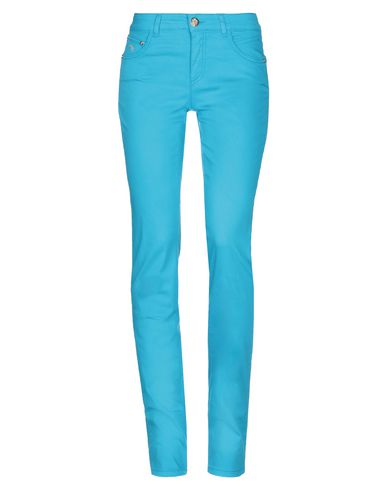 Marani Jeans Woman Pants Azure Size 4 Cotton, Polyamide, Elastane In Blue