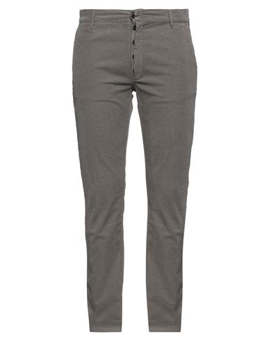 Man Pants Grey Size 38 Cotton, Polyester, Elastane