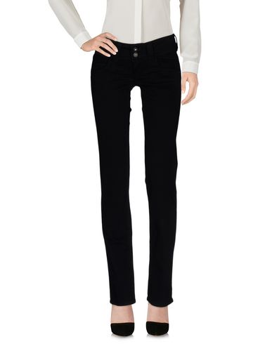 Woman Pants Black Size 24W-32L Cotton, Elastane