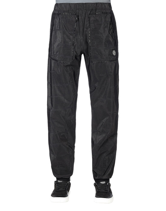 stone island black trousers