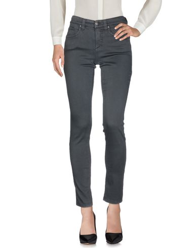 Woman Pants Steel grey Size 33 Cotton, T-400 fiber, Elastane
