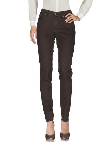 Jonny-q Woman Pants Dark Brown Size 33 Cotton, Elastane In Brown