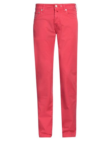 Jacob Cohёn Man Pants Red Size 32 Cotton, Linen, Elastane