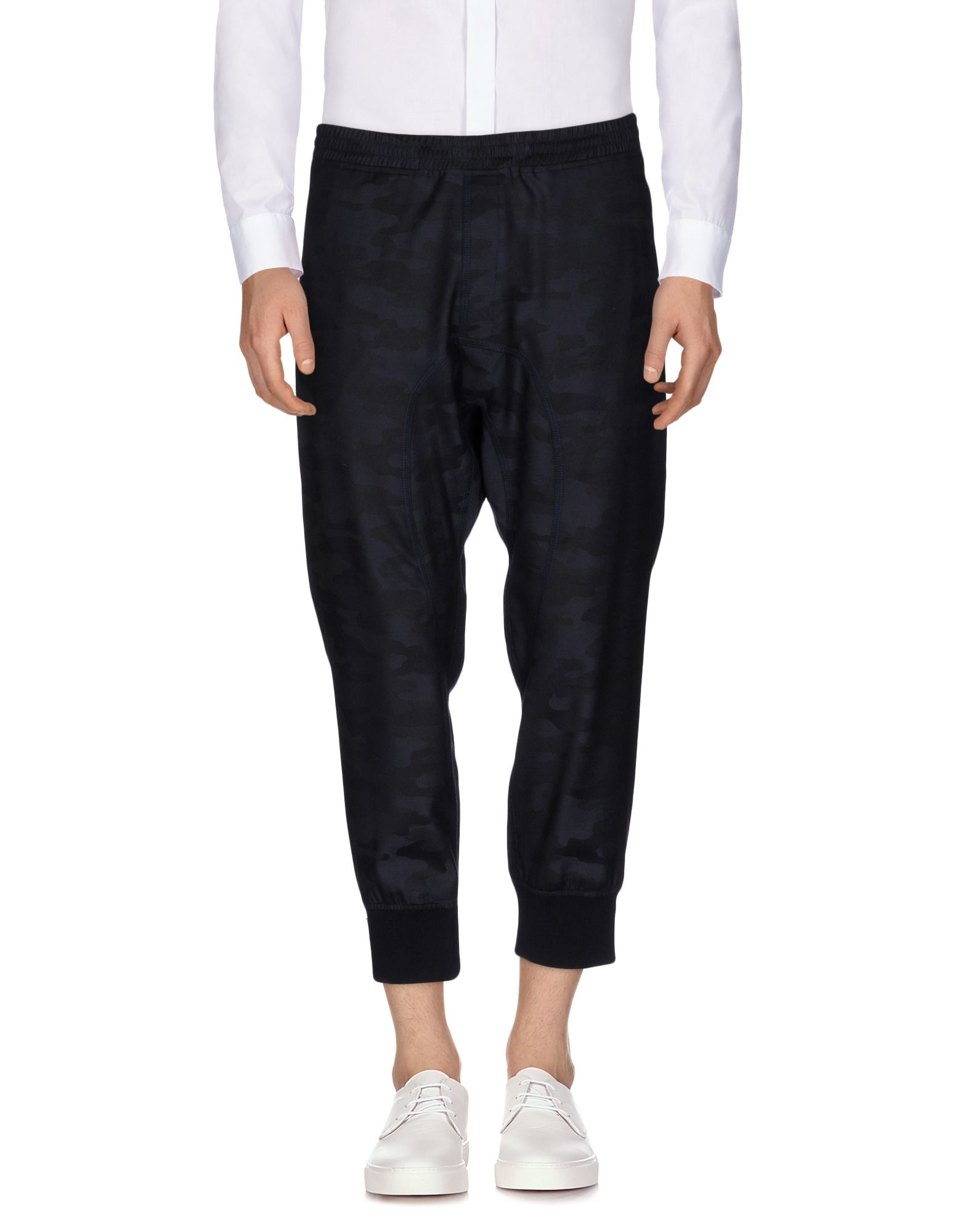 Neil Barrett Cropped Pants In Dark Blue