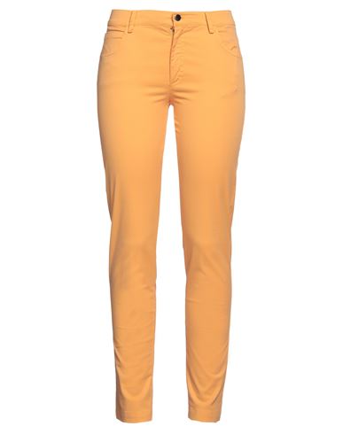 Rossopuro Woman Pants Ocher Size 6 Cotton, Elastane In Yellow