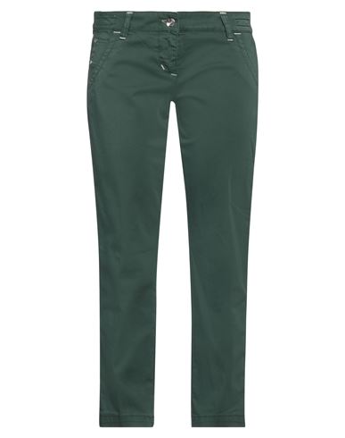 Jacob Cohёn Woman Pants Dark Green Size 30 Cotton, Elastane In Green