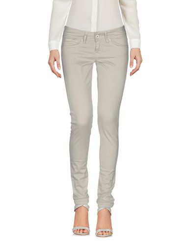 Woman Pants Light grey Size 25W-30L Cotton, Elastane