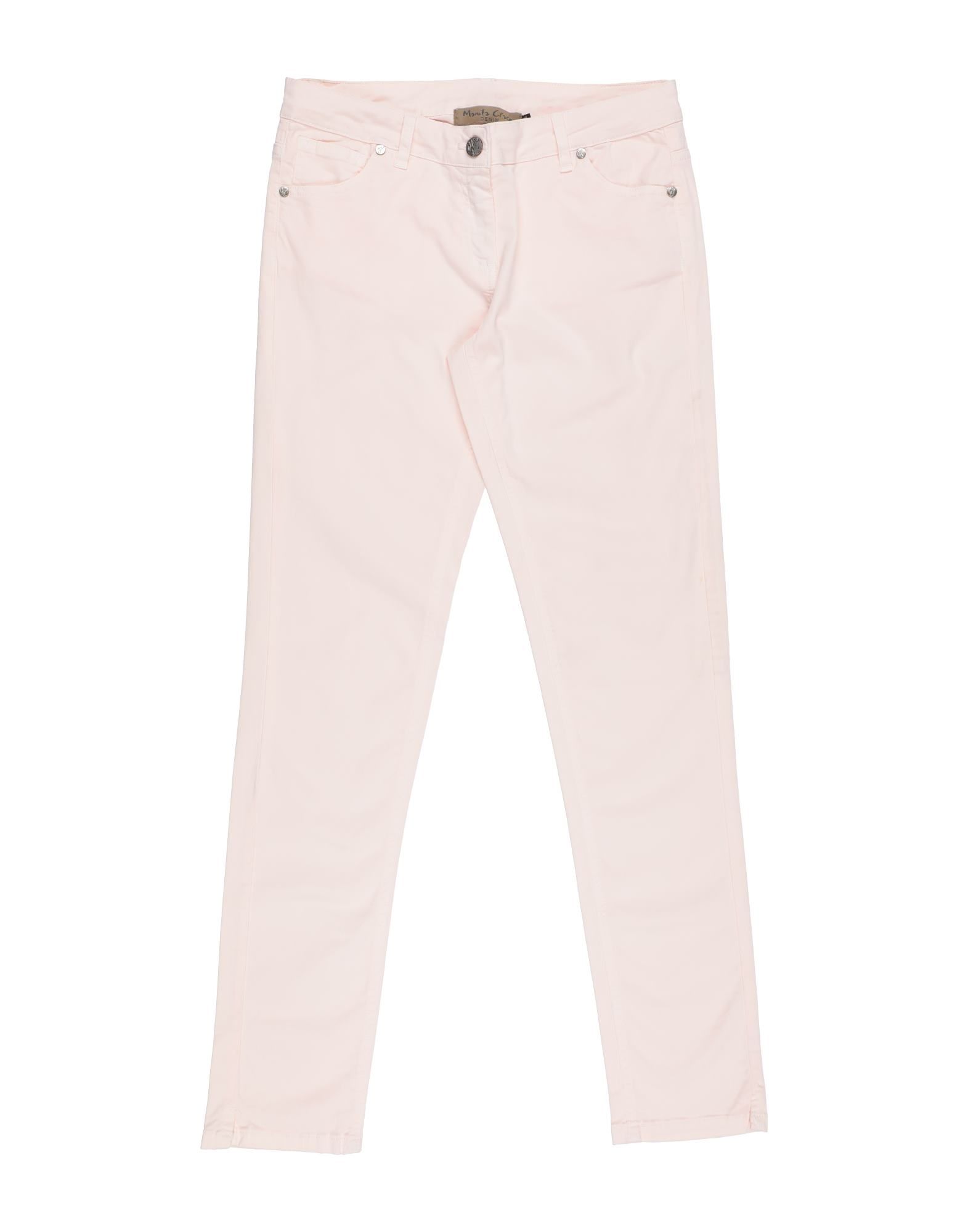 Manila Grace Denim Kids' Casual Pants In Light Pink