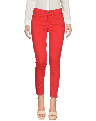 Jonny-q Woman Pants Red Size 26 Cotton, Lycra