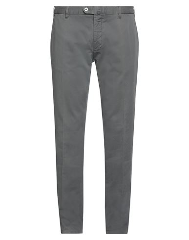 Brando Man Pants Lead Size 40 Cotton, Elastane In Grey