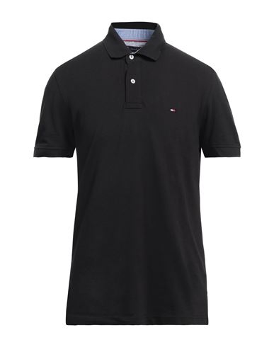 Tommy Hilfiger Man Polo Shirt Black Size L Cotton