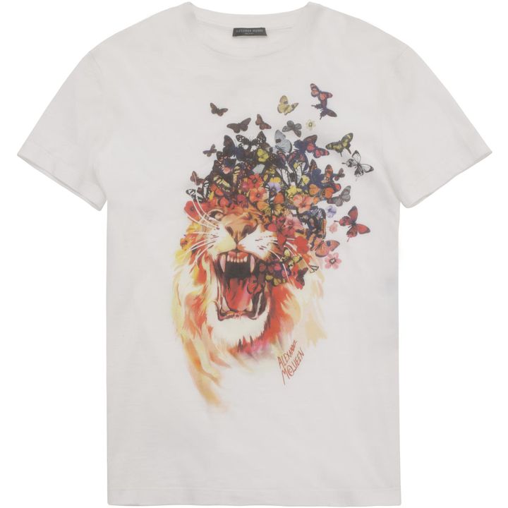 Butterfly Roar T Shirt Alexander McQueen | T Shirt & Tank | Tops Knitwear