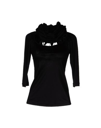 Woman Long sleeve t-shirt Black Size XS Modal, Silk