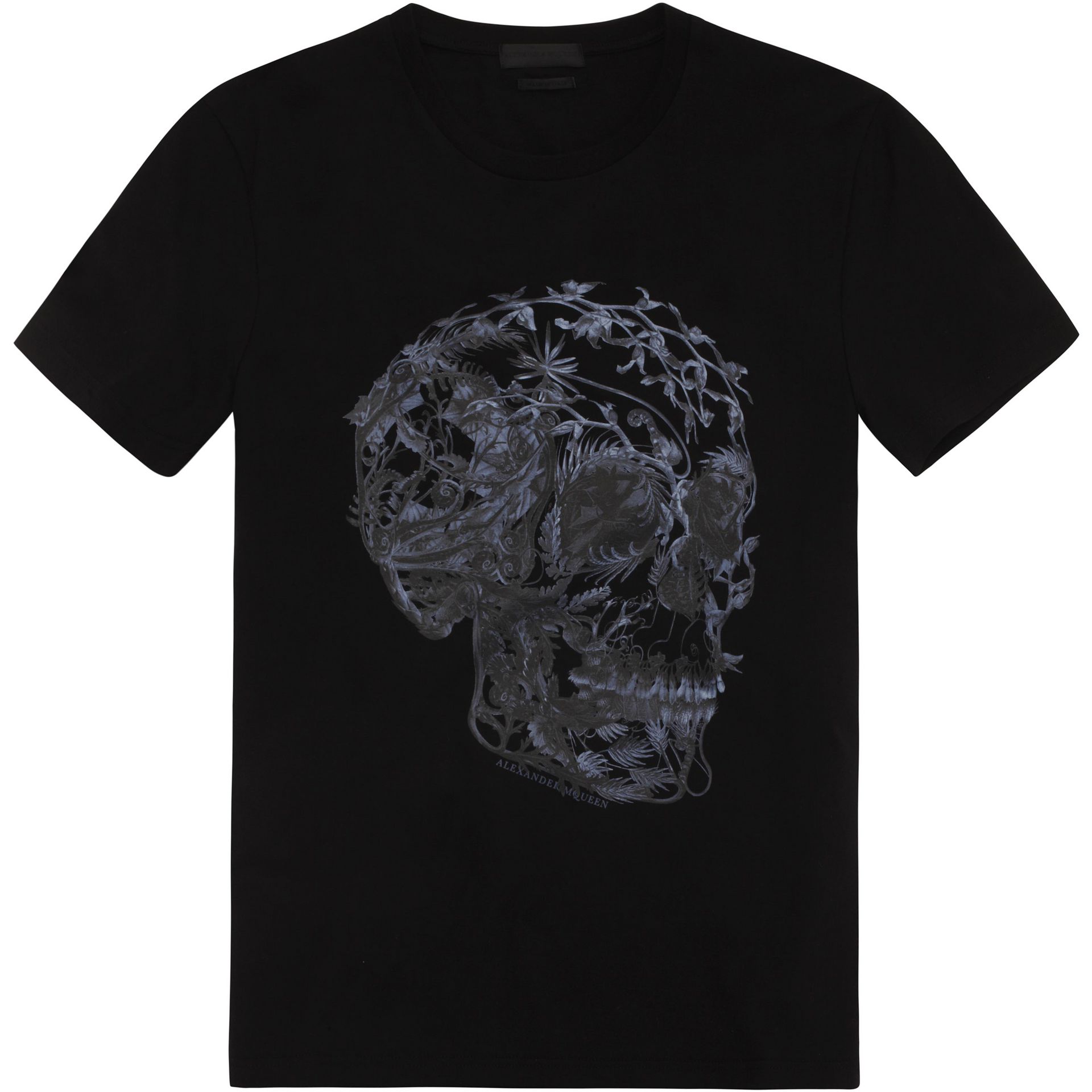 Floral Skull Print T Shirt Alexander McQueen | Skull T Shirt | Jersey