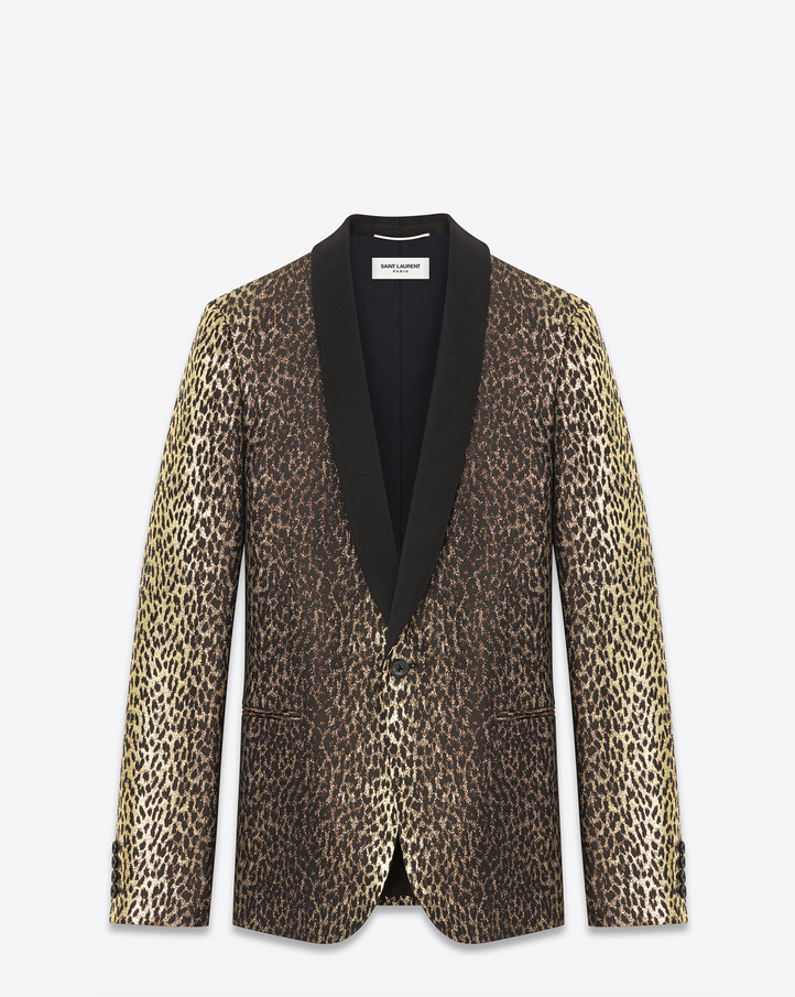 ysl leopard jacket