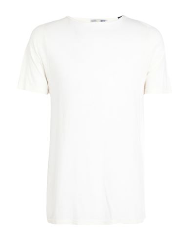 Man T-shirt Ivory Size M Cotton, Silk